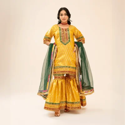 3 Piece - Embroidered Banarsi Suit